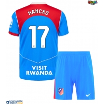 Otroški Nogometni dresi Atletico Madrid David Hancko #17 Tretji 2025-26 Kratek Rokav (+ Kratke hlače)